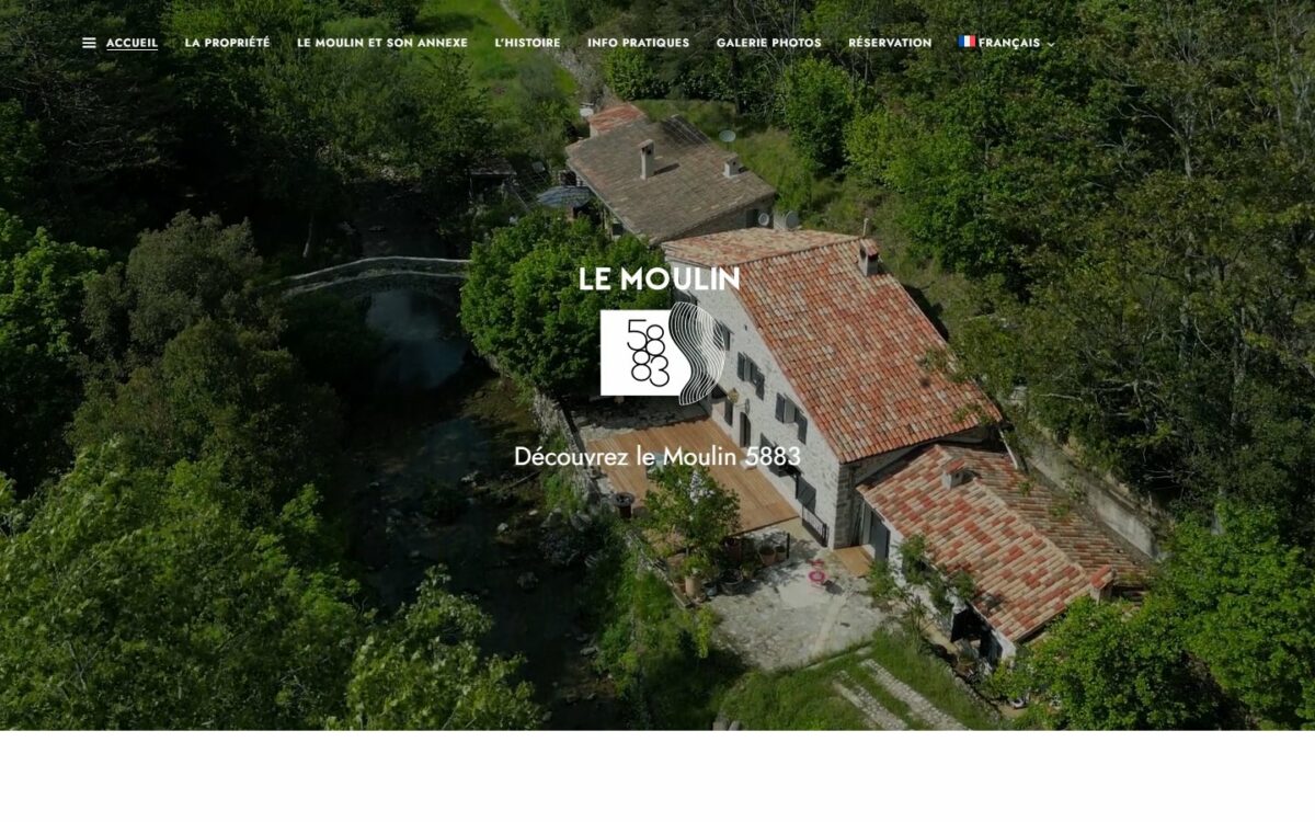 Page d'accueil du site Le Moulin 5883