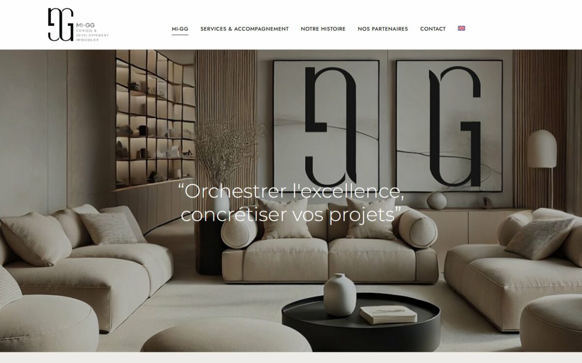 Page d'accueil du site MI-GG
